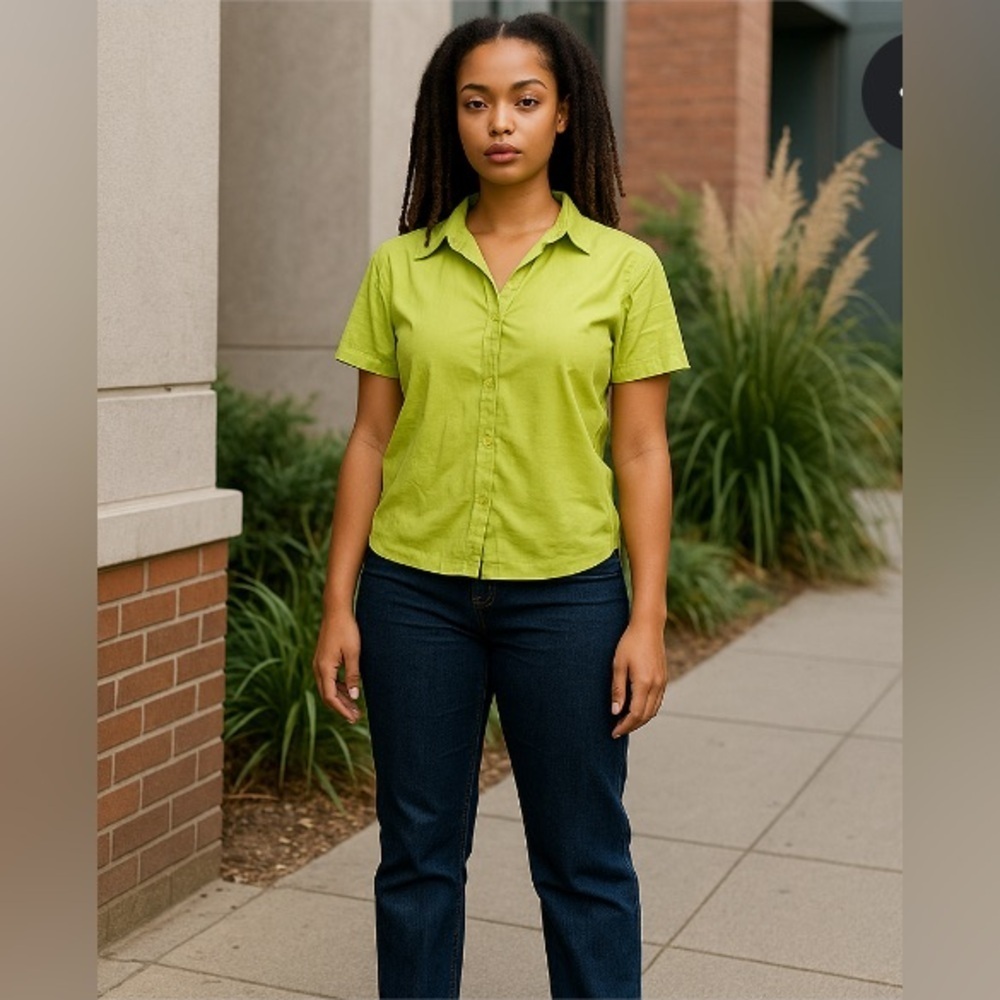 St. John’s Bay green blouse.
